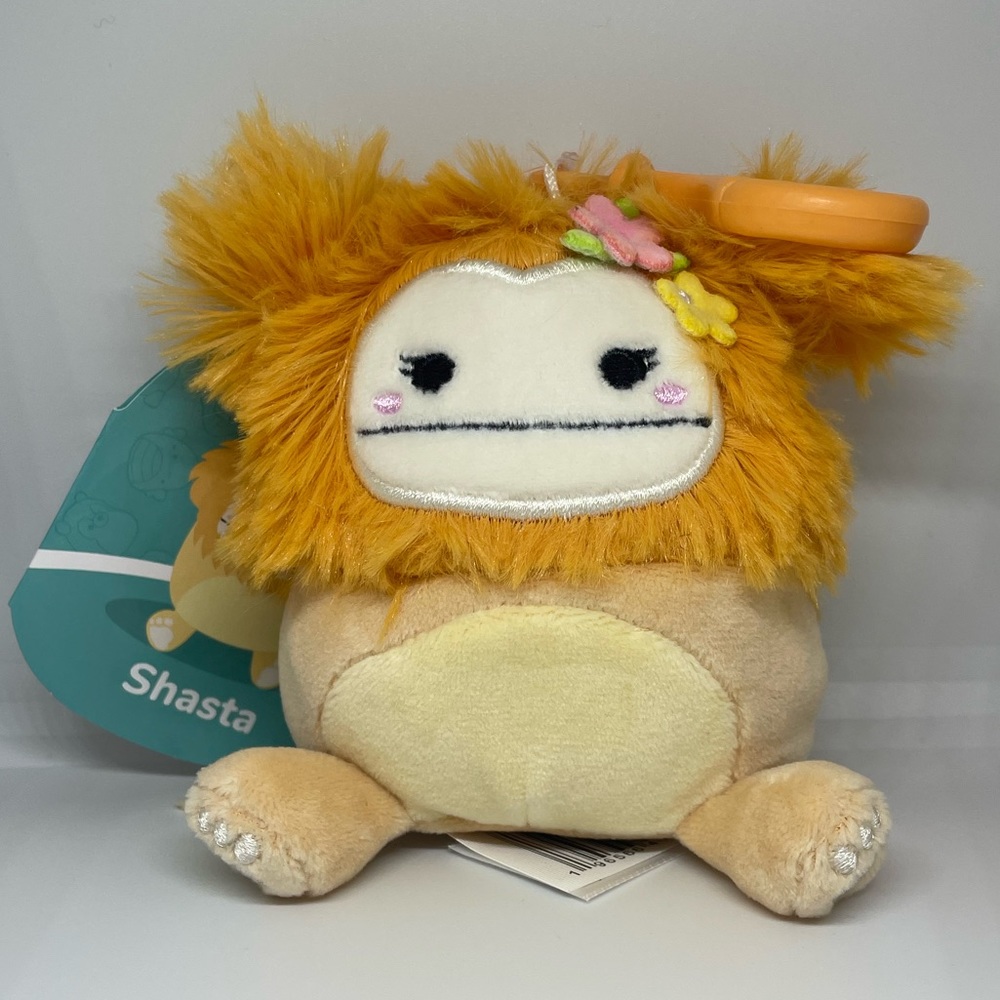 NEW Shasta Clip Squishmallow Bigfoot
